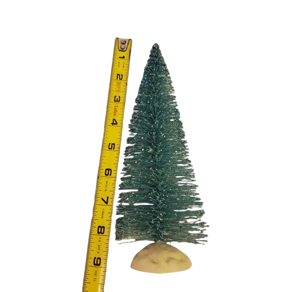 Vintage Glittery turquoise bottle brush tree - Picture 4 of 5
